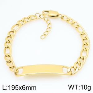Stainless steel bracelet factory direct supply hot selling simple smooth curved bracelet - KB211382-KFC