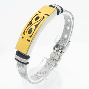 Stainless Steel Gold-plating Bracelet - KB211448-NJ