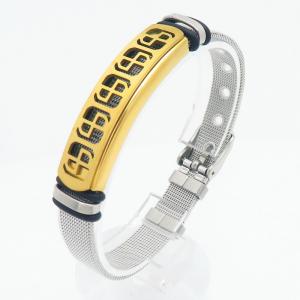 Stainless Steel Gold-plating Bracelet - KB211453-NJ