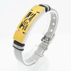 Stainless Steel Gold-plating Bracelet - KB211455-NJ