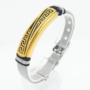 Stainless Steel Gold-plating Bracelet - KB211458-NJ
