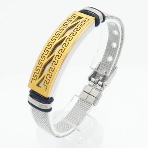 Stainless Steel Gold-plating Bracelet - KB211459-NJ