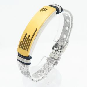 Stainless Steel Gold-plating Bracelet - KB211461-NJ