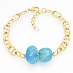 Stainless Steel Gold-plating Bracelet - KB211510-NJ