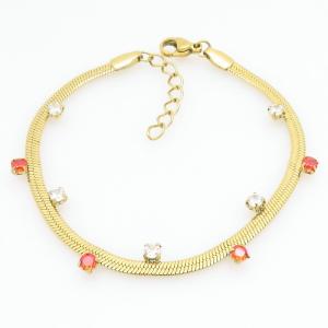 Stainless Steel Gold-plating Bracelet - KB211512-NJ