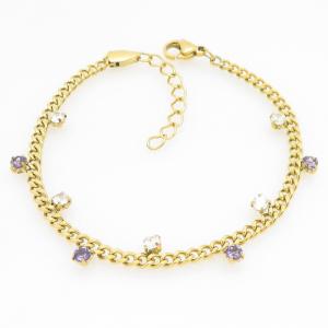 Stainless Steel Gold-plating Bracelet - KB211514-NJ