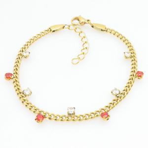 Stainless Steel Gold-plating Bracelet - KB211515-NJ