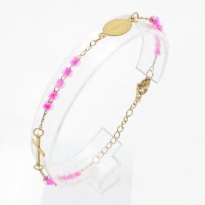 Stainless Rosary Bracelet - KB211526-NJ