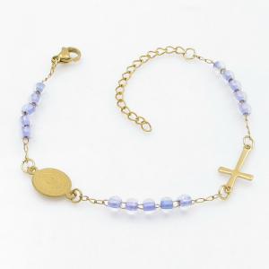 Stainless Rosary Bracelet - KB211534-NJ