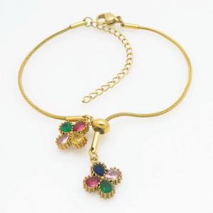 Stainless Steel Gold-plating Bracelet - KB211798-MN