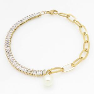 Stainless Steel Gold-plating Bracelet - KB211818-MN
