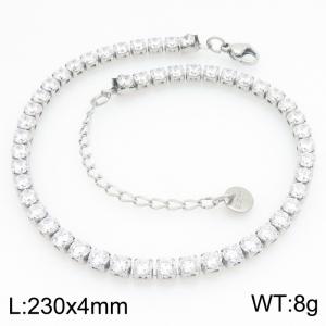 Stainless Steel Stone Bracelet - KB211880-GSD