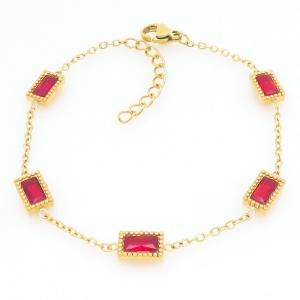 Stainless Steel Stone Bracelet - KB211885-HDJ