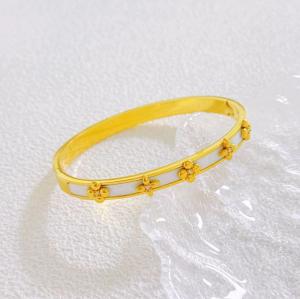 Stainless Steel Gold-plating Bangle - KB211897-SXSJ