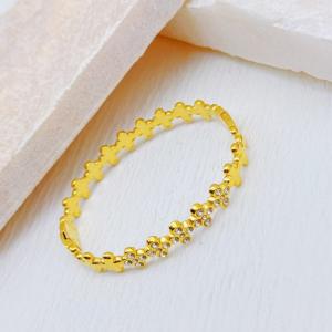 Stainless Steel Gold-plating Bangle - KB211901-SXSJ