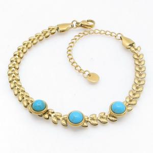 Stainless Steel Gold-plating Bracelet - KB211966-CX