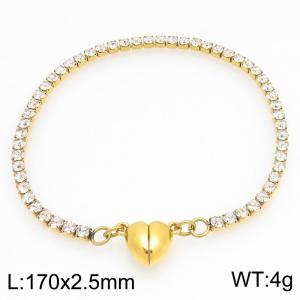 Stainless Steel Stone Bracelet - KB212107-Z