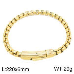 Stainless Steel Gold-plating Bracelet - KB212473-ZGM