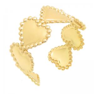 Stainless Steel Gold-plating Bangle - KB212534-TLA