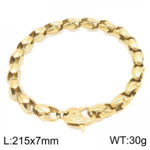 Stainless Steel Gold-plating Bracelet - KB212542-KJX