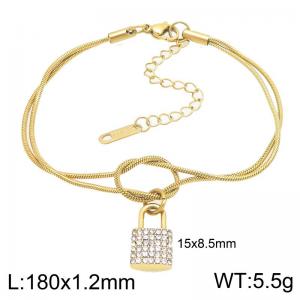 Stainless Steel Stone Bracelet - KB212680-Z