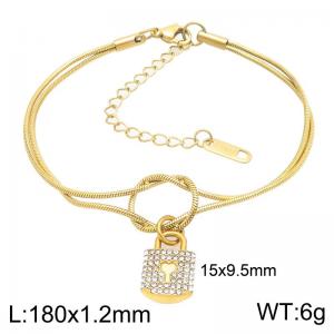 Stainless Steel Stone Bracelet - KB212682-Z