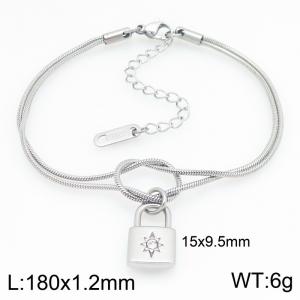 Stainless Steel Stone Bracelet - KB212695-Z