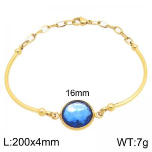 Stainless Steel Stone Bracelet - KB212715-Z