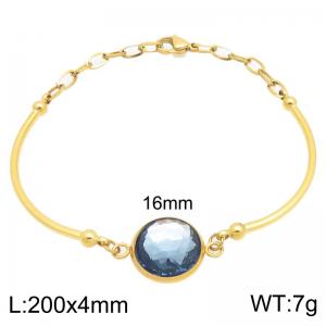 Stainless Steel Stone Bracelet - KB212717-Z