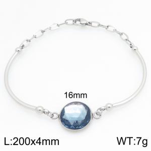 Stainless Steel Stone Bracelet - KB212718-Z