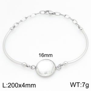 Stainless Steel Stone Bracelet - KB212724-Z