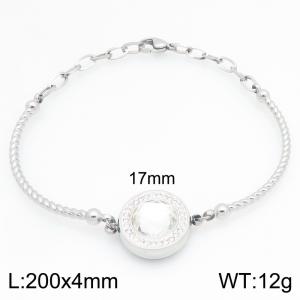 Stainless Steel Stone Bracelet - KB212766-Z