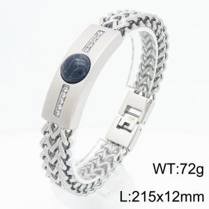 Stainless Steel Stone Bracelet - KB212795-KFC