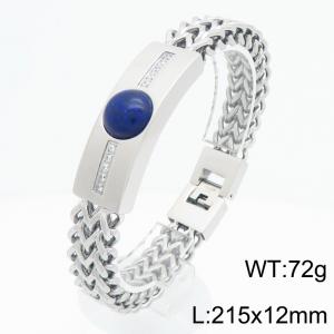 Stainless Steel Stone Bracelet - KB212796-KFC