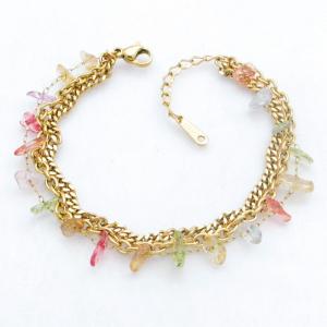 Stainless Steel Gold-plating Bracelet - KB213018-SP