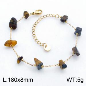 Stainless Steel Gold-plating Bracelet - KB213019-SP