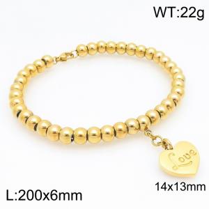 Stainless Steel Gold-plating Bracelet - KB213148-Z