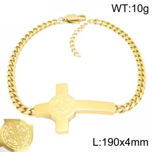 Fashion Jewelry Stainless Steel Bracelet Cross Element Accessories - KB213289-KFC