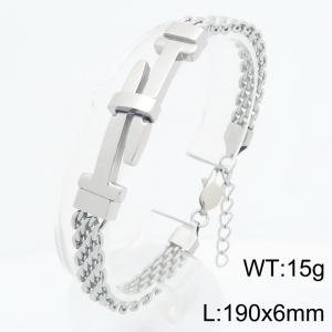 Stainless steel jewelry personalized design bracelet - KB213339-KFC