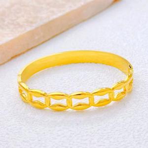 Stainless Steel Gold-plating Bangle - KB213380-SXSJ