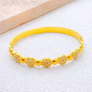Stainless Steel Gold-plating Bangle - KB213383-SXSJ