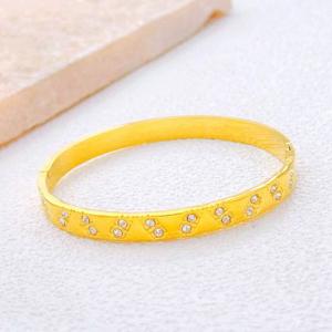 Stainless Steel Gold-plating Bangle - KB213392-SXSJ