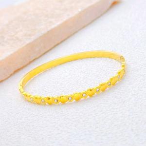 Stainless Steel Gold-plating Bangle - KB213397-SXSJ