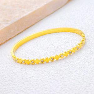 Stainless Steel Gold-plating Bangle - KB213399-SXSJ