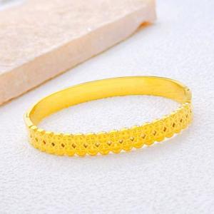 Stainless Steel Gold-plating Bangle - KB213402-SXSJ