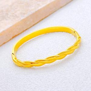 Stainless Steel Gold-plating Bangle - KB213403-SXSJ