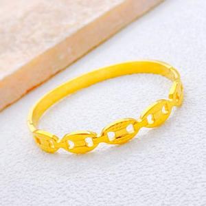 Stainless Steel Gold-plating Bangle - KB213405-SXSJ