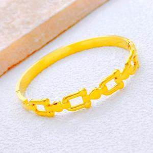 Stainless Steel Gold-plating Bangle - KB213410-SXSJ