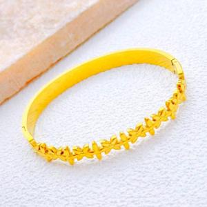 Stainless Steel Gold-plating Bangle - KB213411-SXSJ