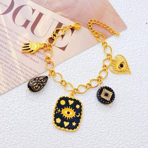 Stainless Steel Gold-plating Bracelet - KB213442-SXSJ